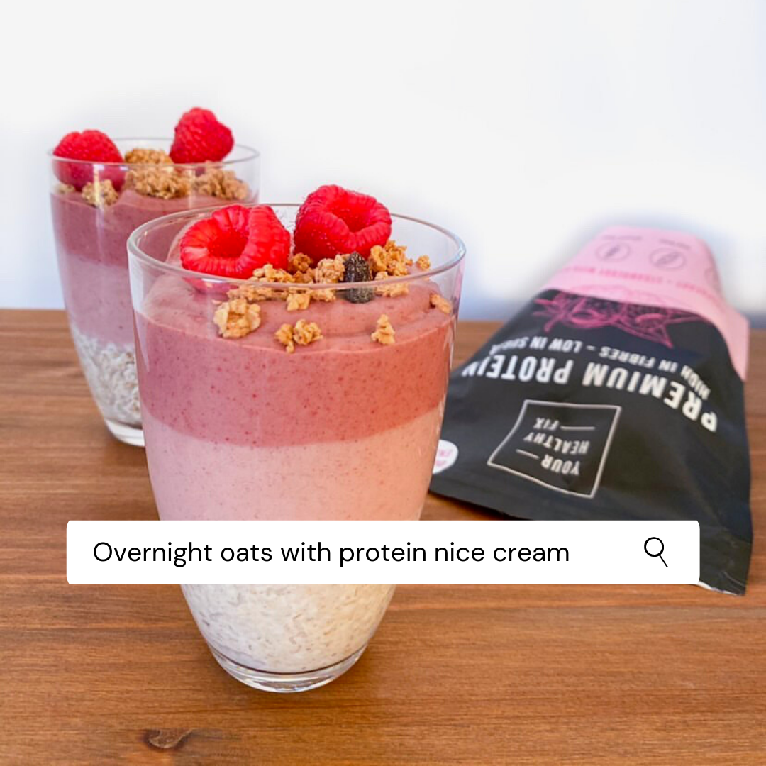 Overnight oats with protein nice cream