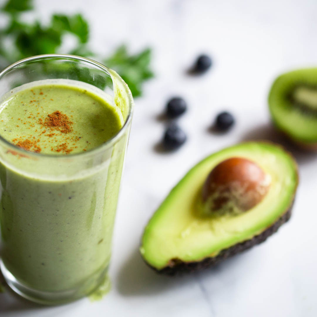 Fresh apple vanilla protein smoothie