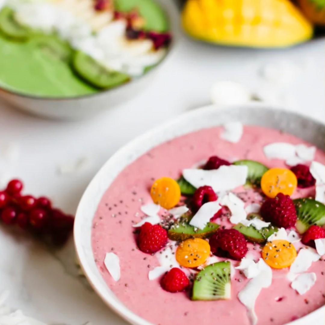 Pink berry protein bowl